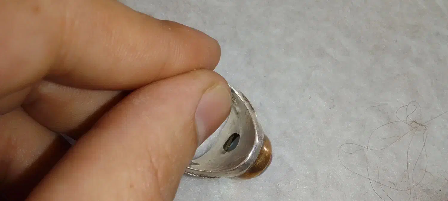 انگشتر نقره درشت و قدیمی|جواهرات|سمنان, |دیوار