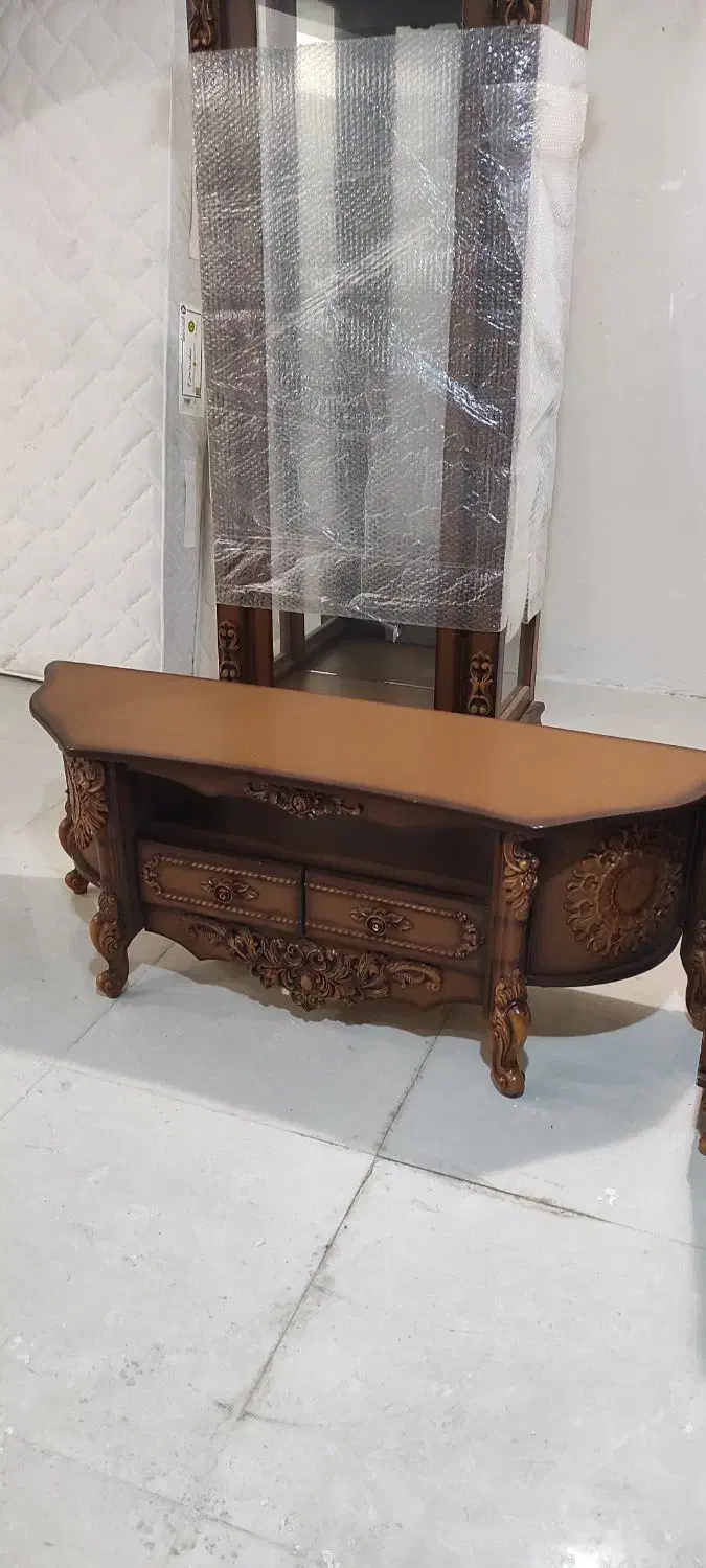 سرویس میز تیوی و بوفه و جا کفشی در حد نو|بوفه، ویترین، کنسول|قزوین, |دیوار