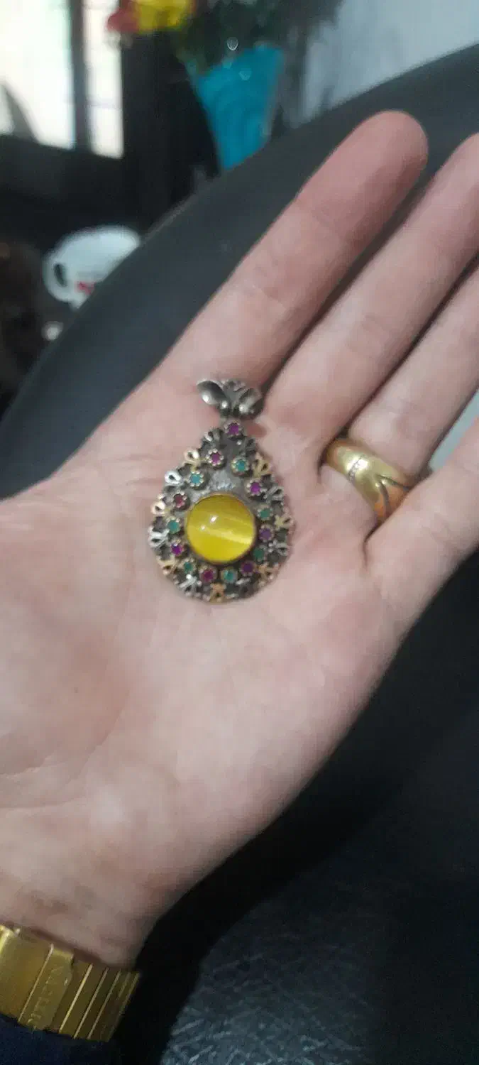 پلاک نقره ی دست ساز خرم سلطانی|جواهرات|کرمانشاه, |دیوار