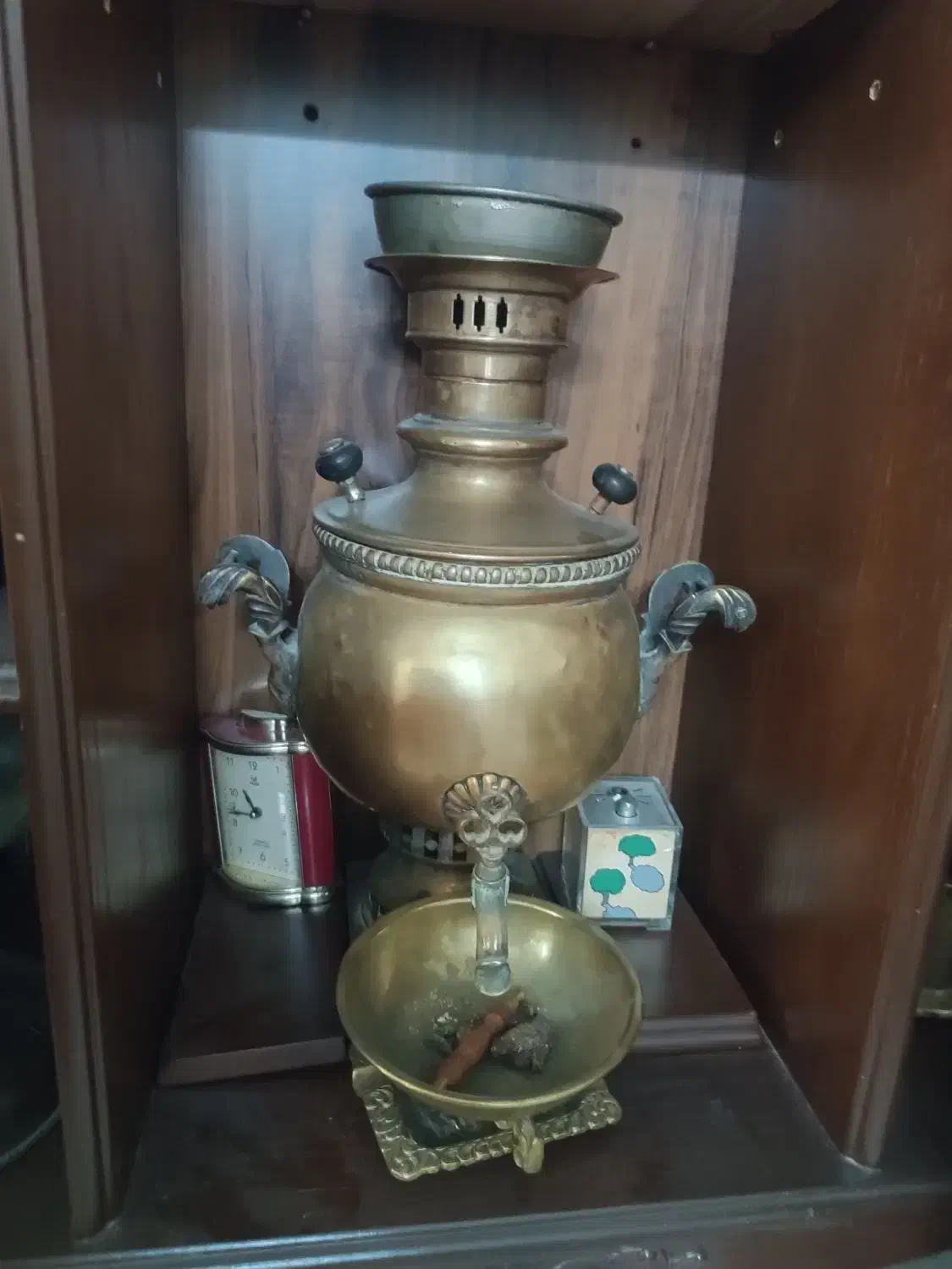 سماور زغالی عتیقه روسی شناسنامه دار|کلکسیون اشیاء عتیقه|ملارد, |دیوار