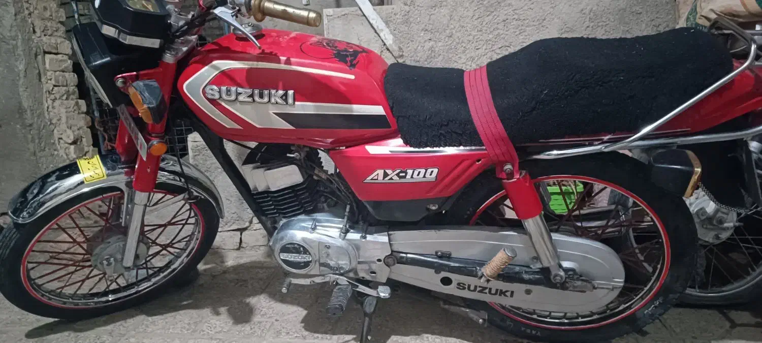 سوزوکی ax100|موتورسیکلت|خنجین, |دیوار