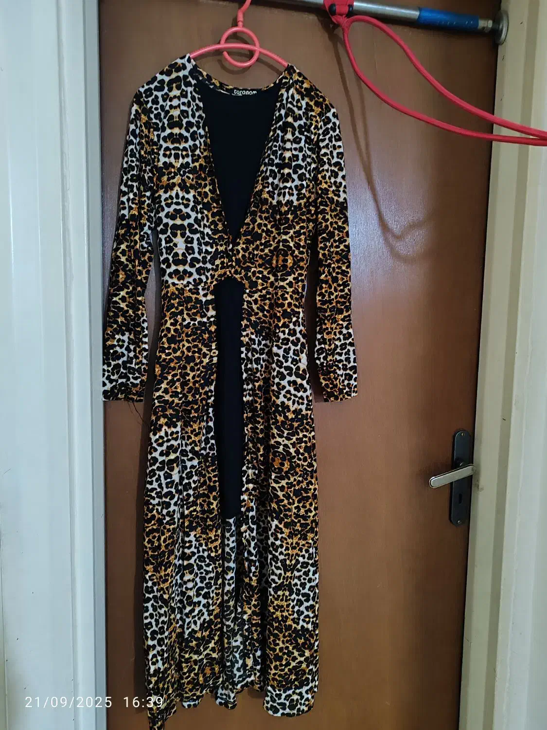 مانتو دو تیکه پلنگی جنس غواصی|لباس|سمنان, |دیوار