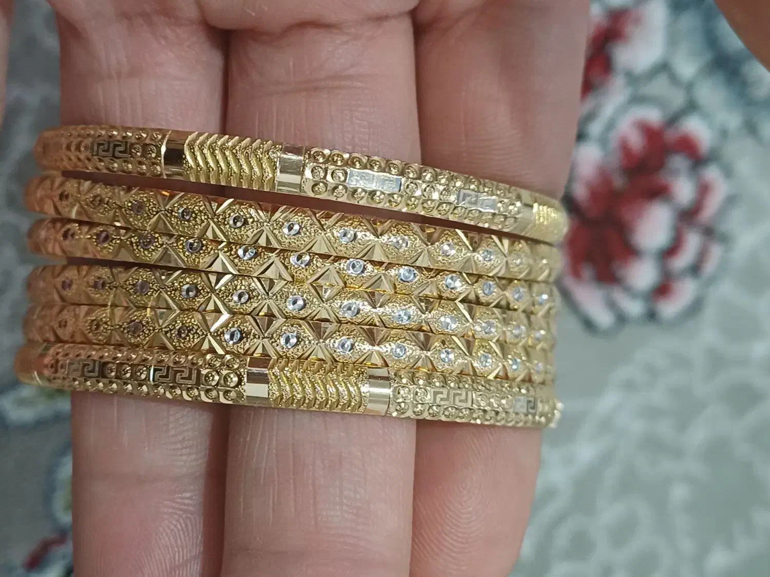 فروش ۶ عدد النگو طلا شماره ۲|جواهرات|سقز, |دیوار