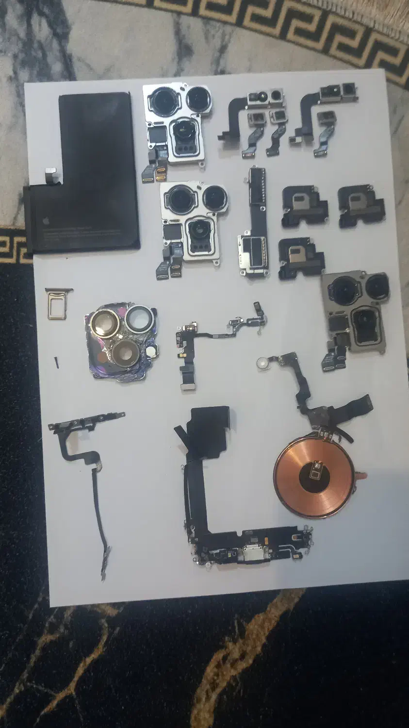 قطعات داخلی آیفون ۱۵ پرومکس اورجینال|لوازم جانبی موبایل و تبلت|تهران, گمرک|دیوار