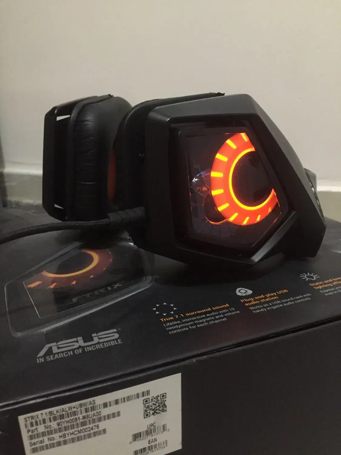 هدست گیمینگ ایسوس ROG Strix 7.1|قطعات و لوازم جانبی رایانه|پردیس, فاز ۲|دیوار