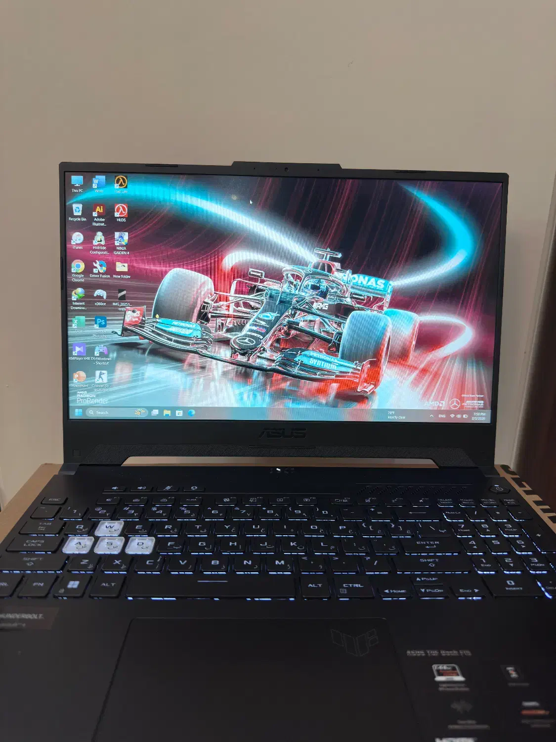 لپتاپ ASUS F15 fx517z|رایانه همراه|تهران, ائمه اطهار|دیوار