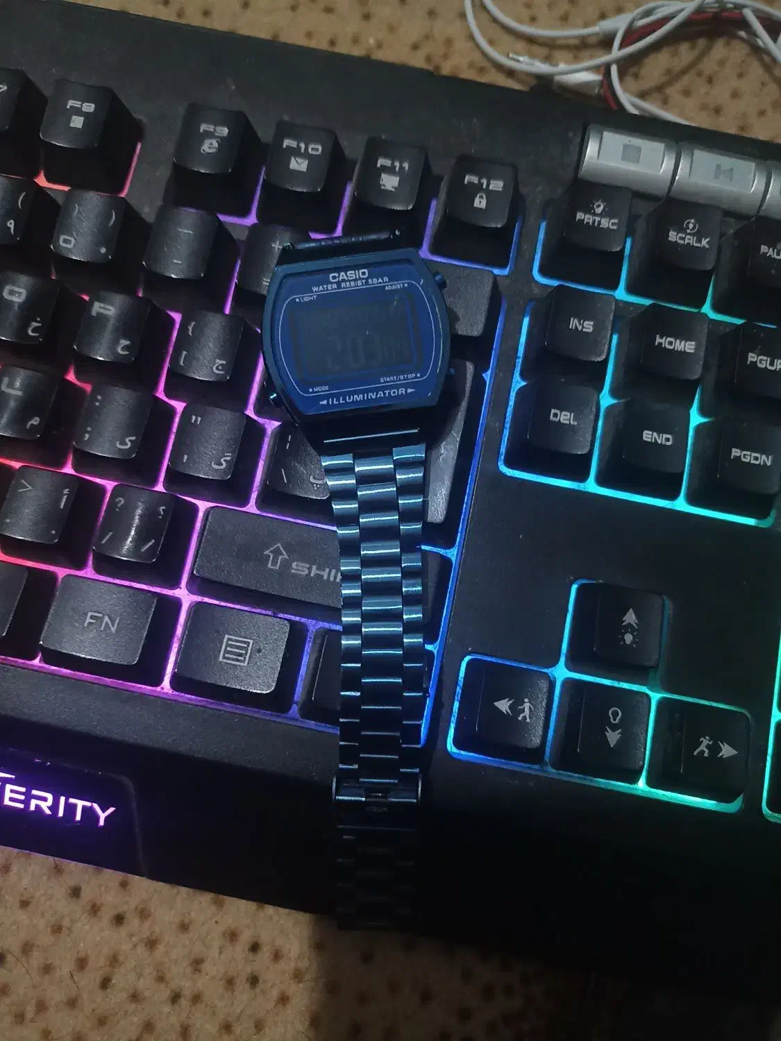 ساعت casio ۲ باز استفاده شده صفر ۱ تومن|ساعت|آبپخش, |دیوار