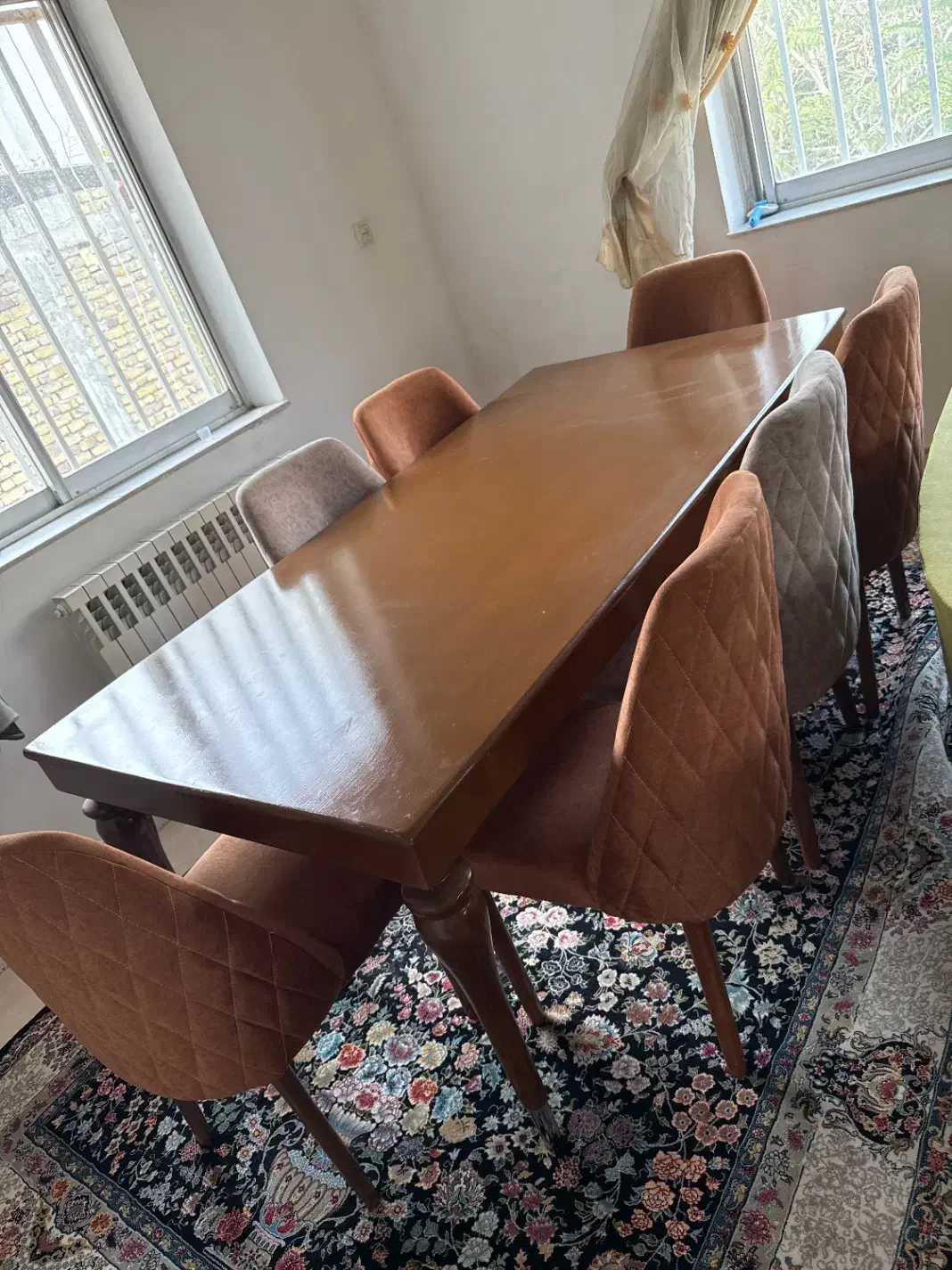 میز نهار خوری هشت نفره|میز و صندلی غذاخوری|تنکابن, |دیوار