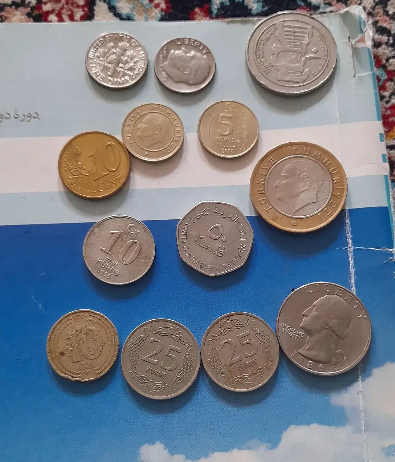 سکه های قدیمی|کلکسیون سکه، تمبر، اسکناس|هشتگرد, هشتگرد قدیم|دیوار