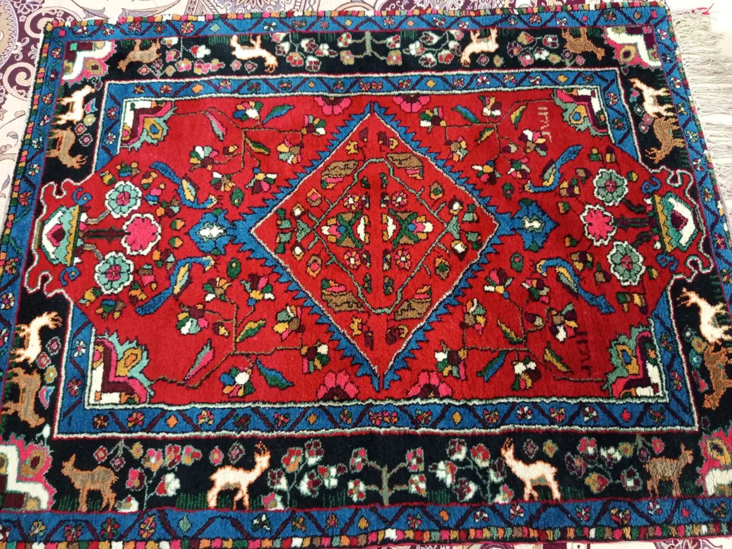 دوتخته قالی دست بافت درجه یک|فرش|بروجرد, |دیوار