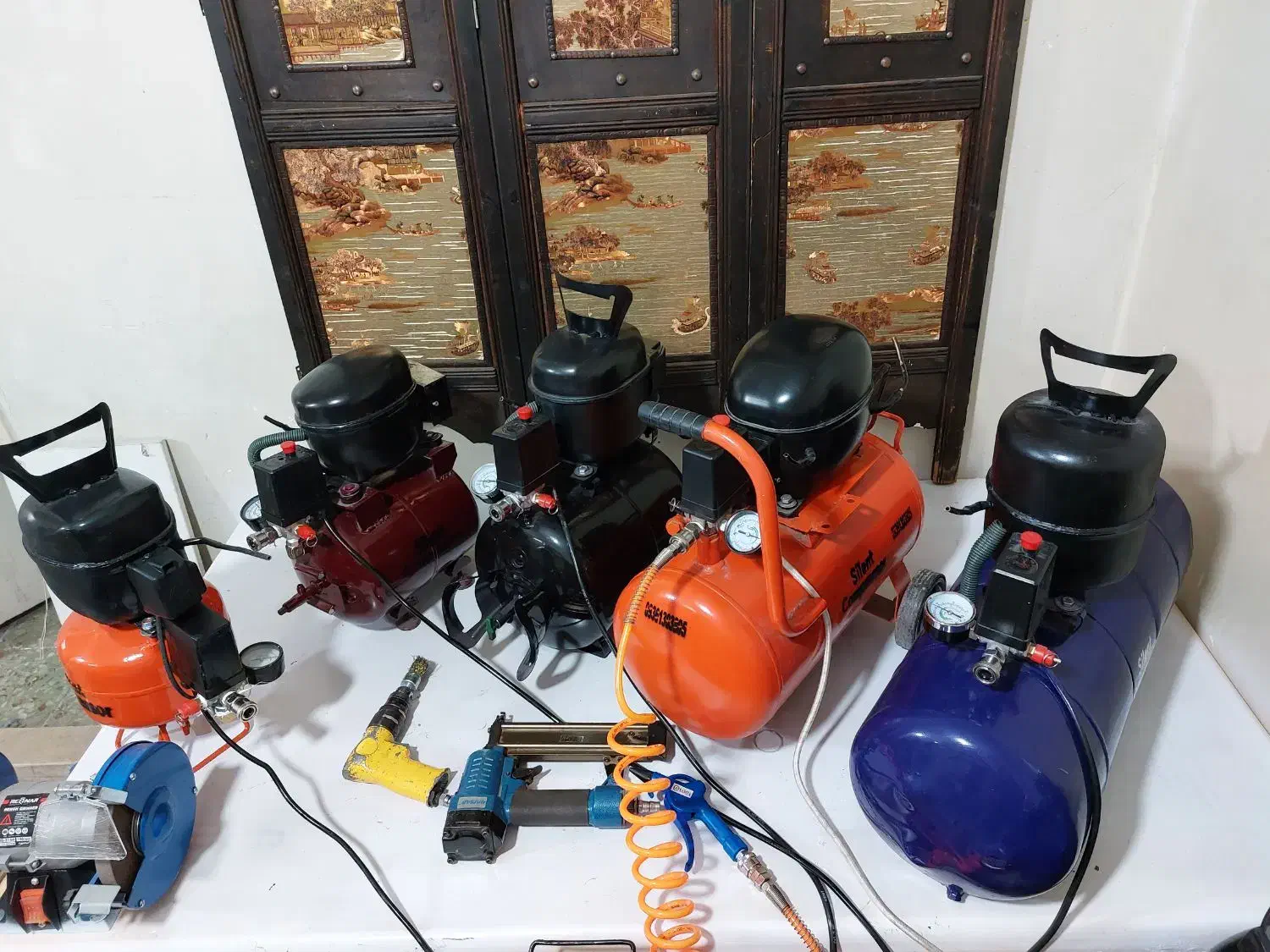 پمپ باد کمپرسور باد بی صدا سایلنت  یخچالی|ابزارآلات|کرج, گلشهر|دیوار