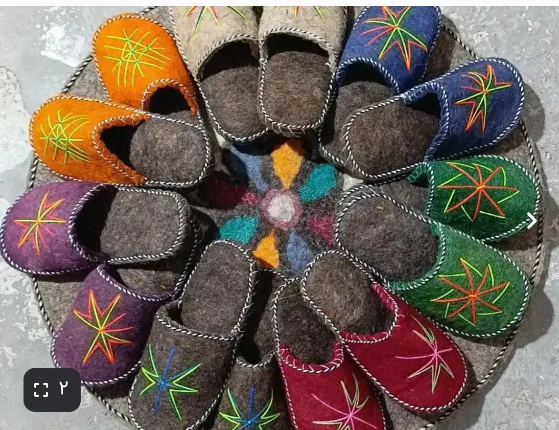 کفش نمدی کاردست|کیف، کفش، کمربند|بندر ترکمن, |دیوار