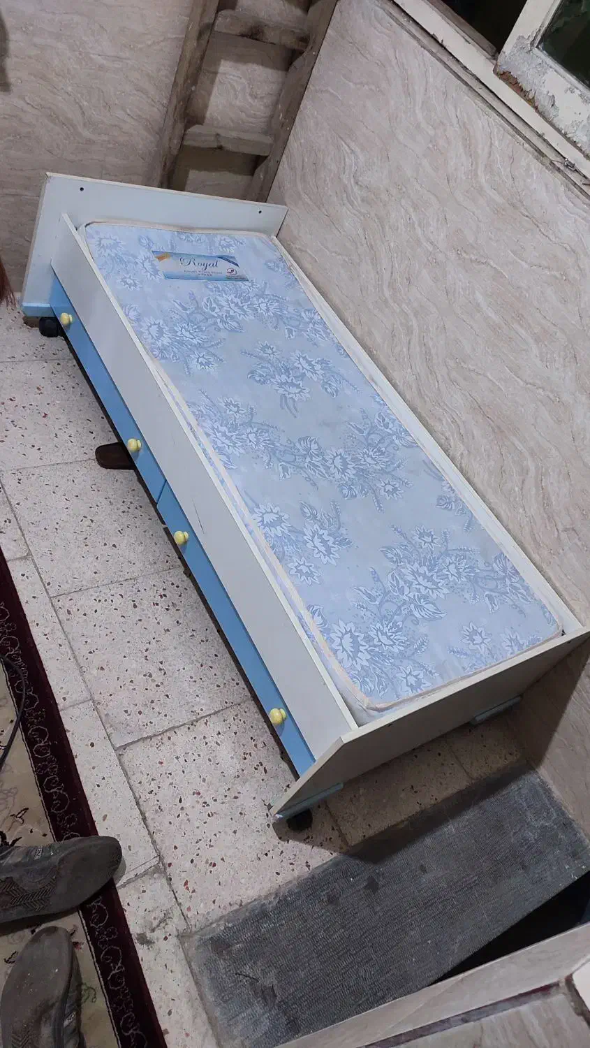 تخت کودک با تشک|تخت و سرویس خواب|قدس, شهرقدس|دیوار