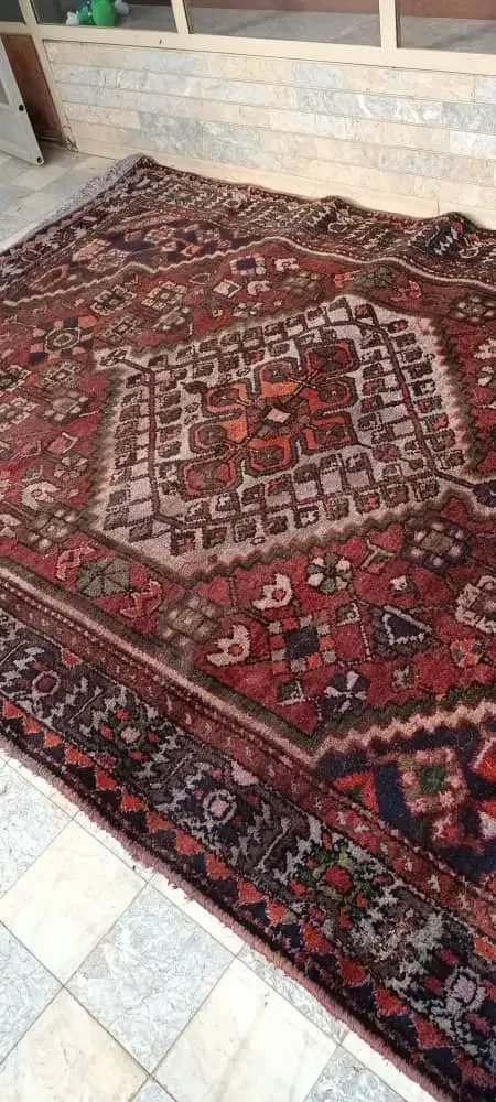فرش دست باف قدیمی عتیقه|فرش|نجف‌آباد, قدس|دیوار