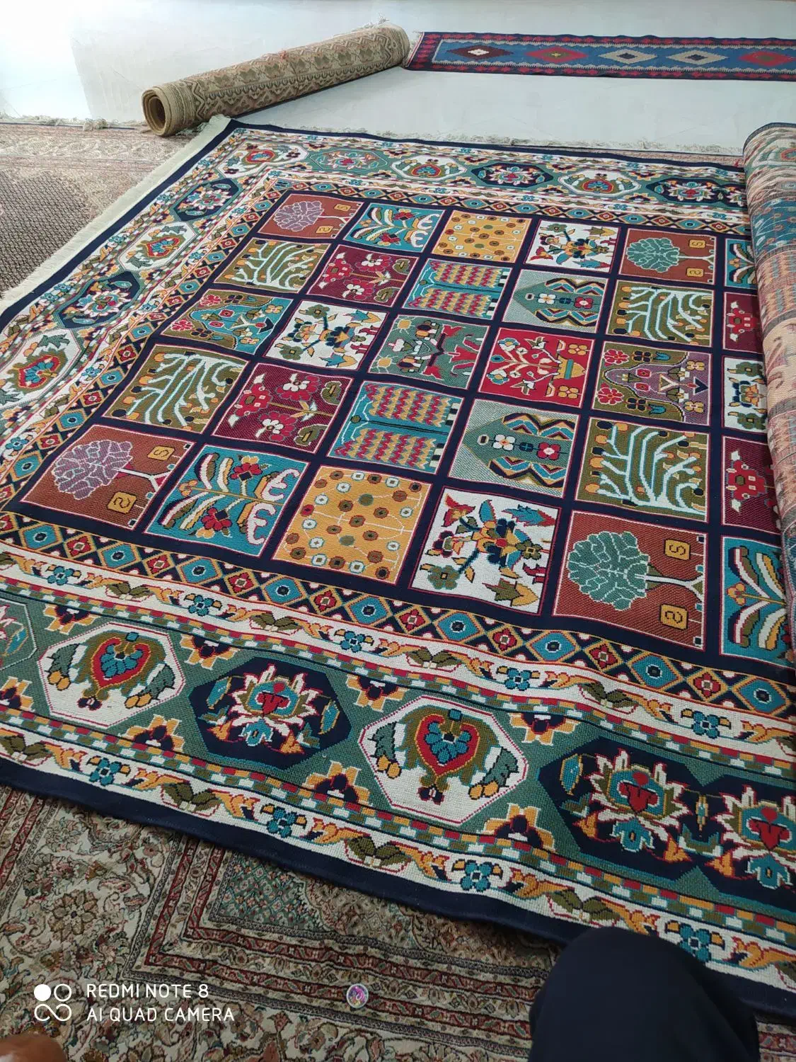 جاجیم 9 متری|گلیم، جاجیم، گبه|زابل, |دیوار