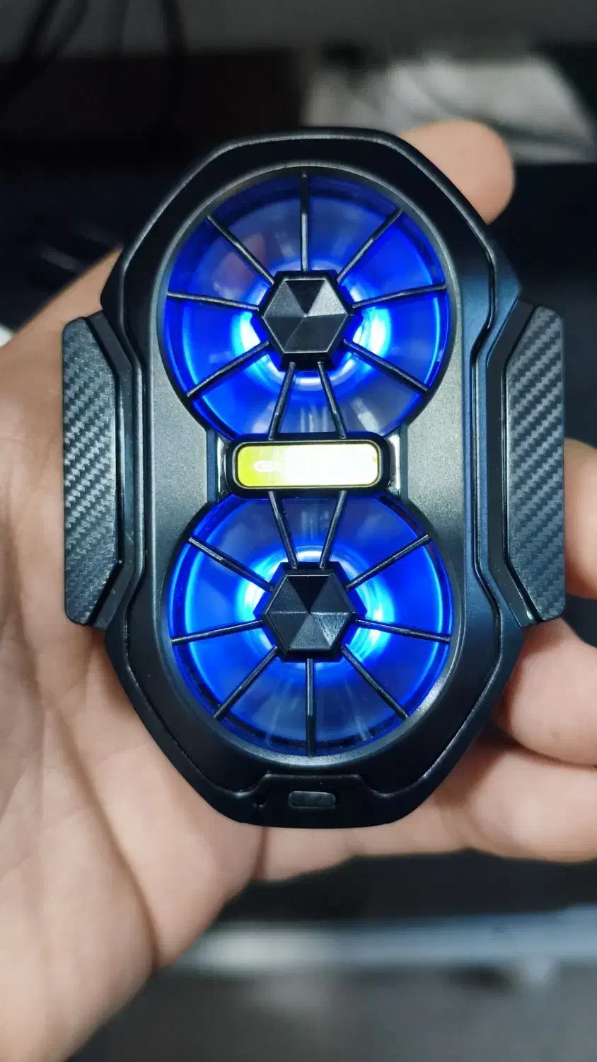 فن خنک کننده دو پنکه ای شارژی|لوازم جانبی موبایل و تبلت|بندر دیر, |دیوار