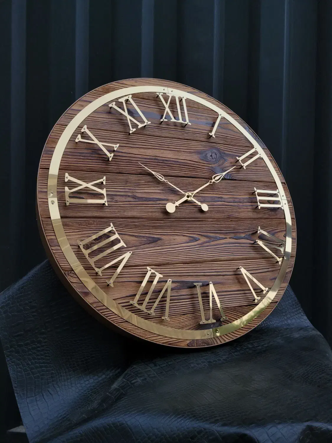 ساعت دیواری چوبی پرطرفدار قطره ۸۰ سانت رنگ عسلی|ساعت دیواری و تزئینی|تهران, آبشار تهران (دریاچه)|دیوار