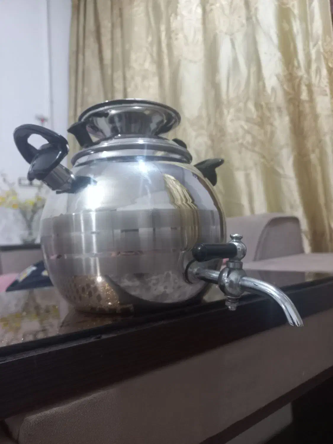 کتری سماوری استیل اصل|سماور، چای‌ساز، قهوه‌ساز|قم, شهرک فاطمیه|دیوار