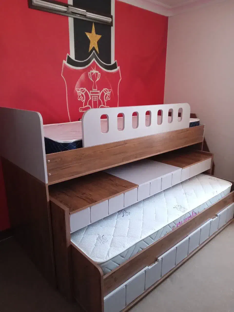 تولیدی تخت دوطبقه و ۳ سه طبقه مدل هلنا / یزد PUMA|تخت و سرویس خواب|یزد, |دیوار