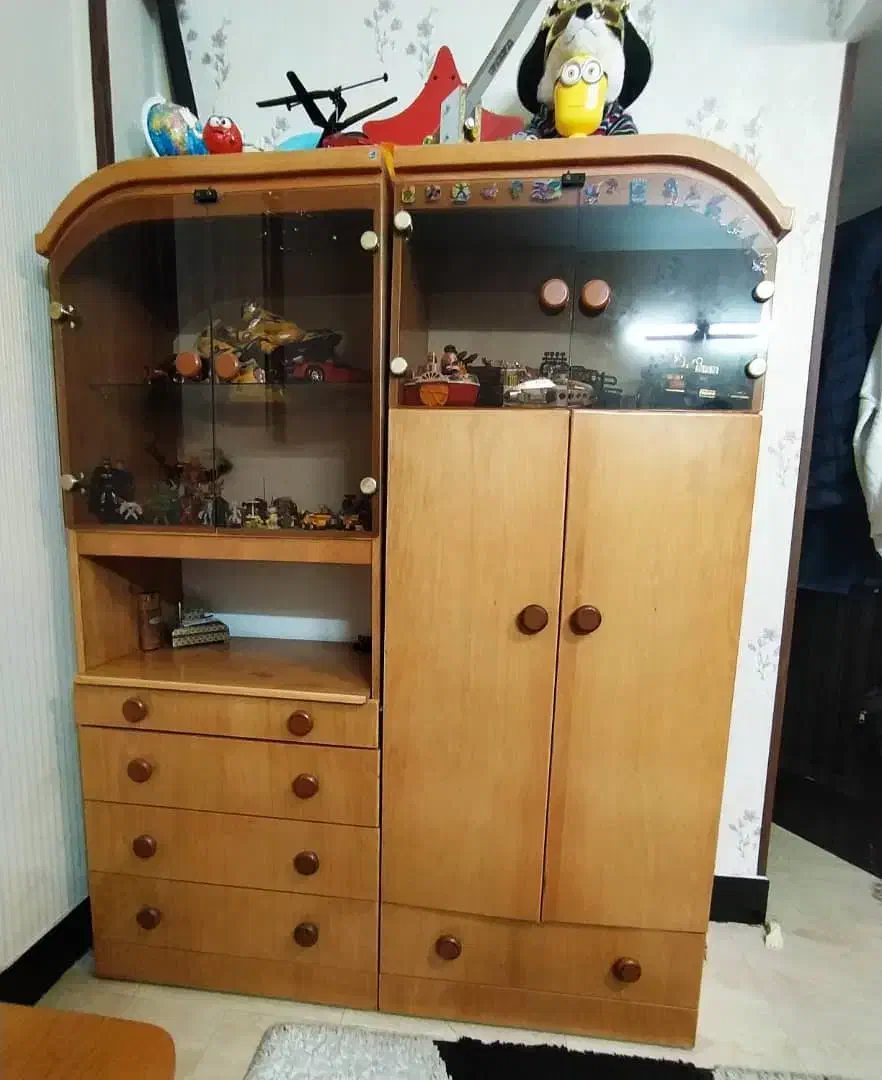 سرویس خواب تمام جنس چوب|تخت و سرویس خواب|شیراز, مبعث|دیوار