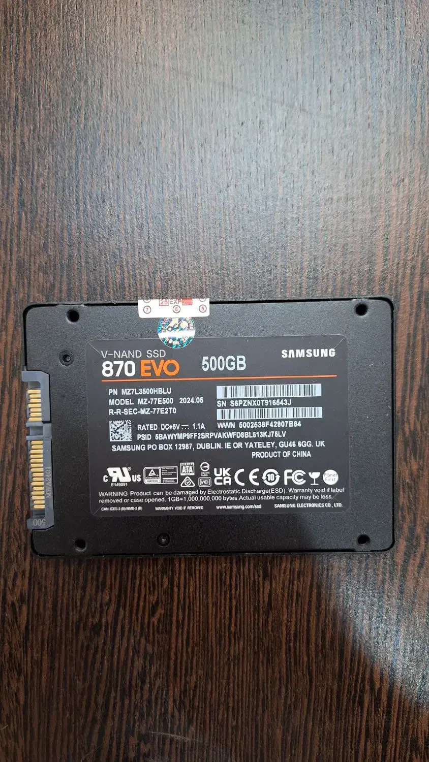 هارد SSD 500 Samsung EVO 870 نصب نشده|قطعات و لوازم جانبی رایانه|تهران, چهارصد دستگاه|دیوار