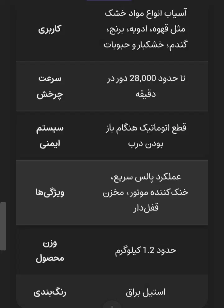 آسیاب صنعتی برند (سیلور کرست)|خردکن، آسیاب، غذاساز|بیرجند, |دیوار