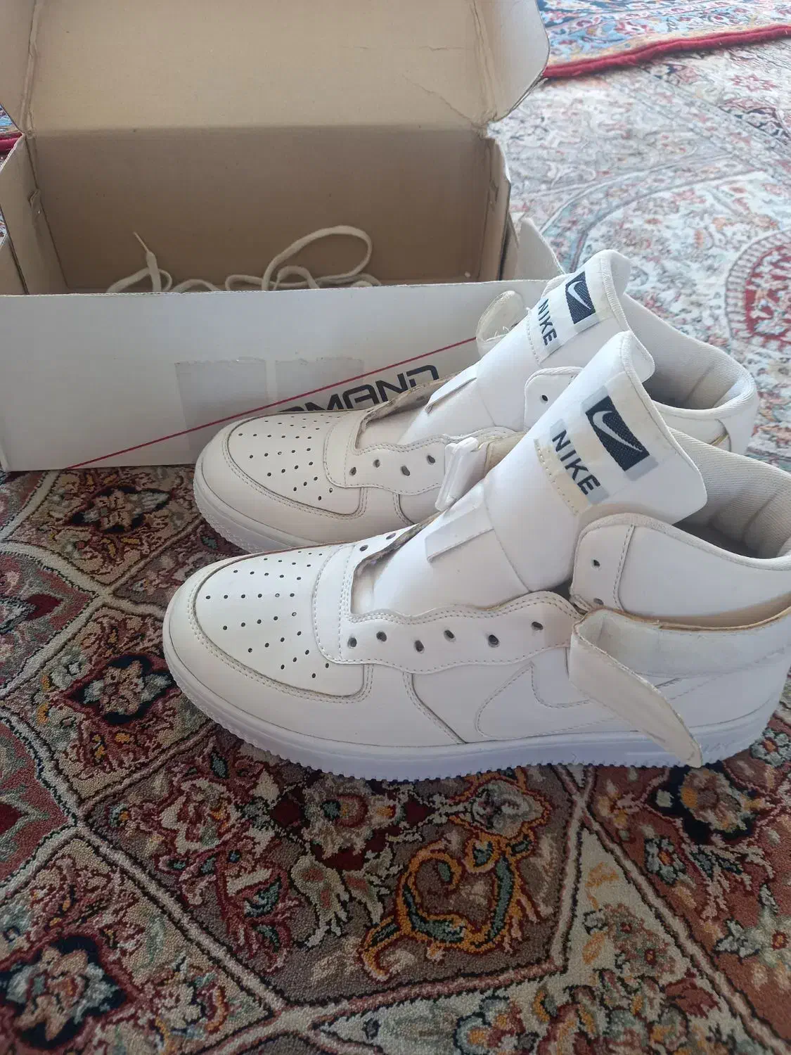 کتانی ساق دار nike jordan سفید|کیف، کفش، کمربند|سنندج, |دیوار