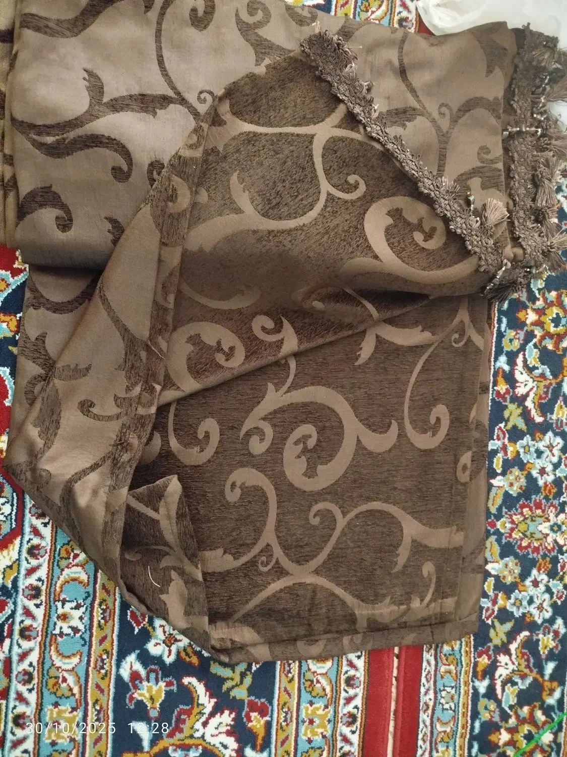 دستک نونو قهوه ای تیره|پرده، رانر، رومیزی|مشهد, بهارستان|دیوار