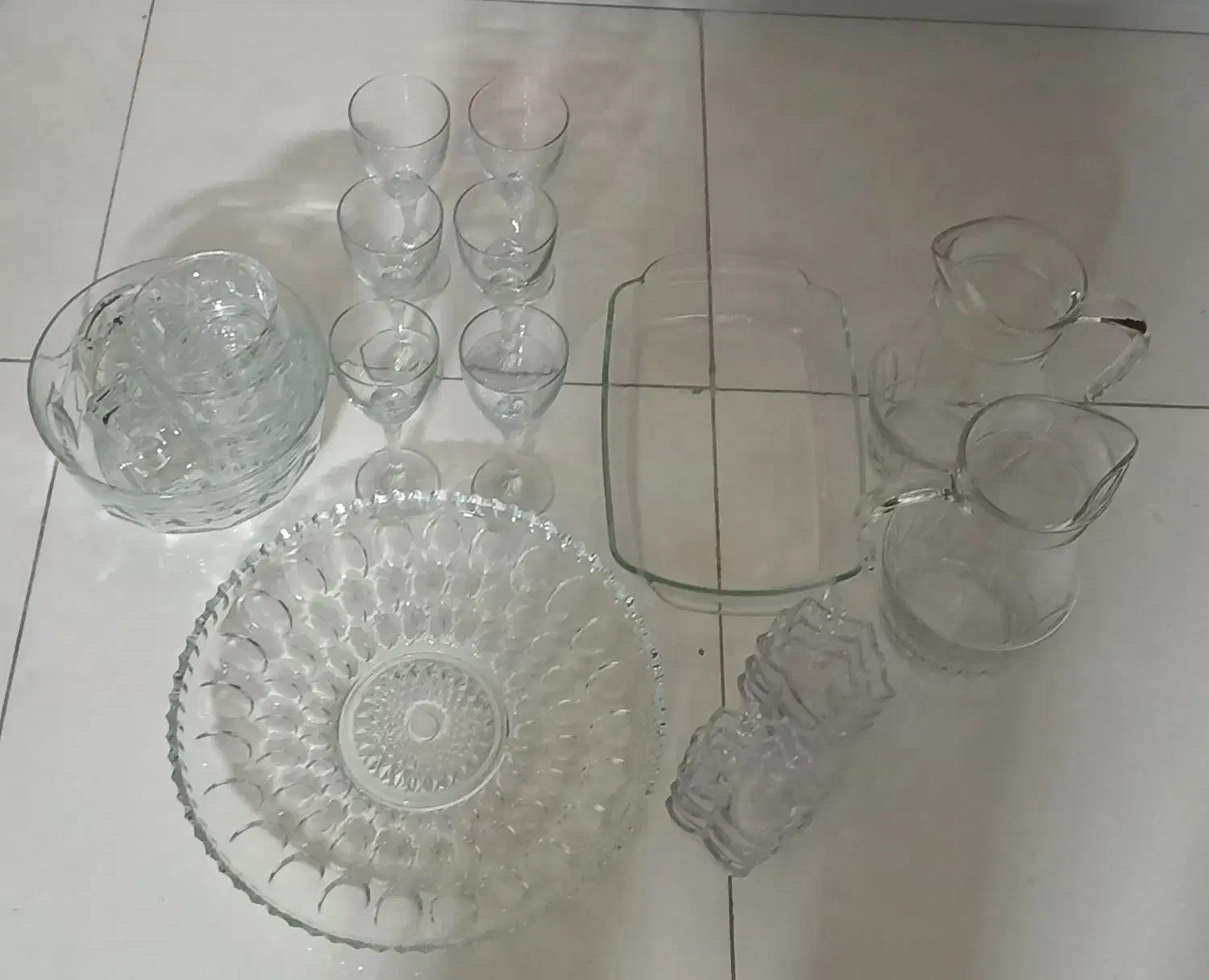 پارچ لومینارک مدل نیزه ای فرانسه|ظروف سرو و پذیرایی|اصفهان, بهارستان|دیوار