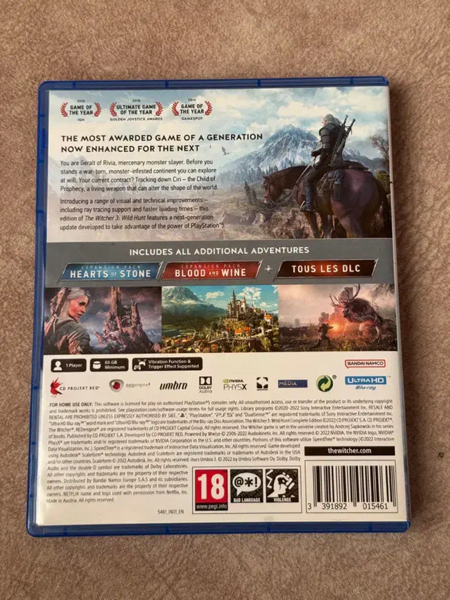 Witcher 3 ویچر ۳ ps5|کنسول، بازی ویدئویی و آنلاین|رشت, منظریه|دیوار