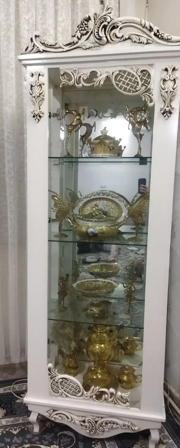 آینه شمعدان بوفه|بوفه، ویترین، کنسول|بروجرد, |دیوار