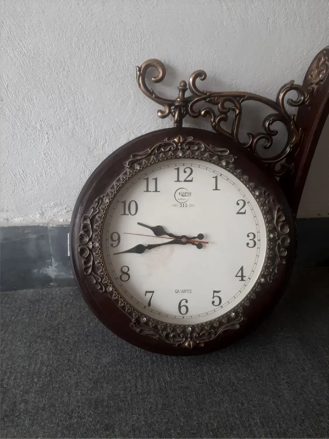 ساعت دیواری دو طرفه شیک|ساعت دیواری و تزئینی|گنبد کاووس, |دیوار