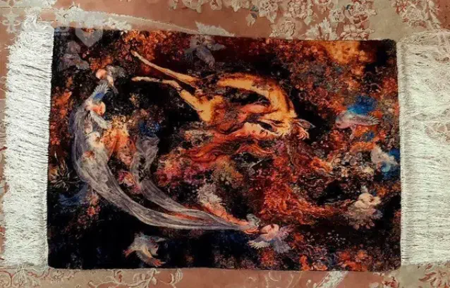 تابلو فرش دستباف نیاز و نوازش استاد فرشچیان|تابلو فرش|کرج, برغان|دیوار