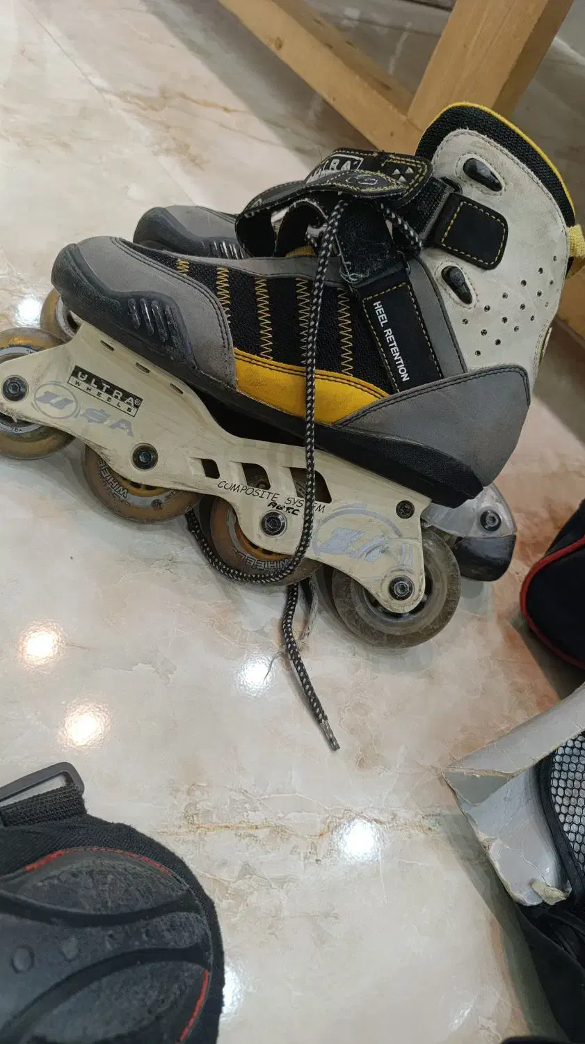 کفش اسکیت همراه با وسایل کامل|دوچرخه، اسکیت، اسکوتر|سنندج, |دیوار