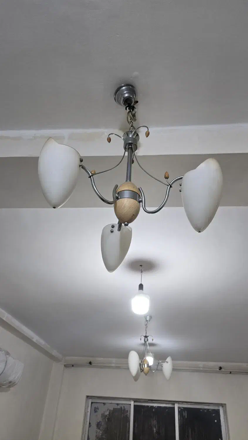 لوستر سه شعله ۲ عدد|لوستر و چراغ آویز|بندرعباس, |دیوار