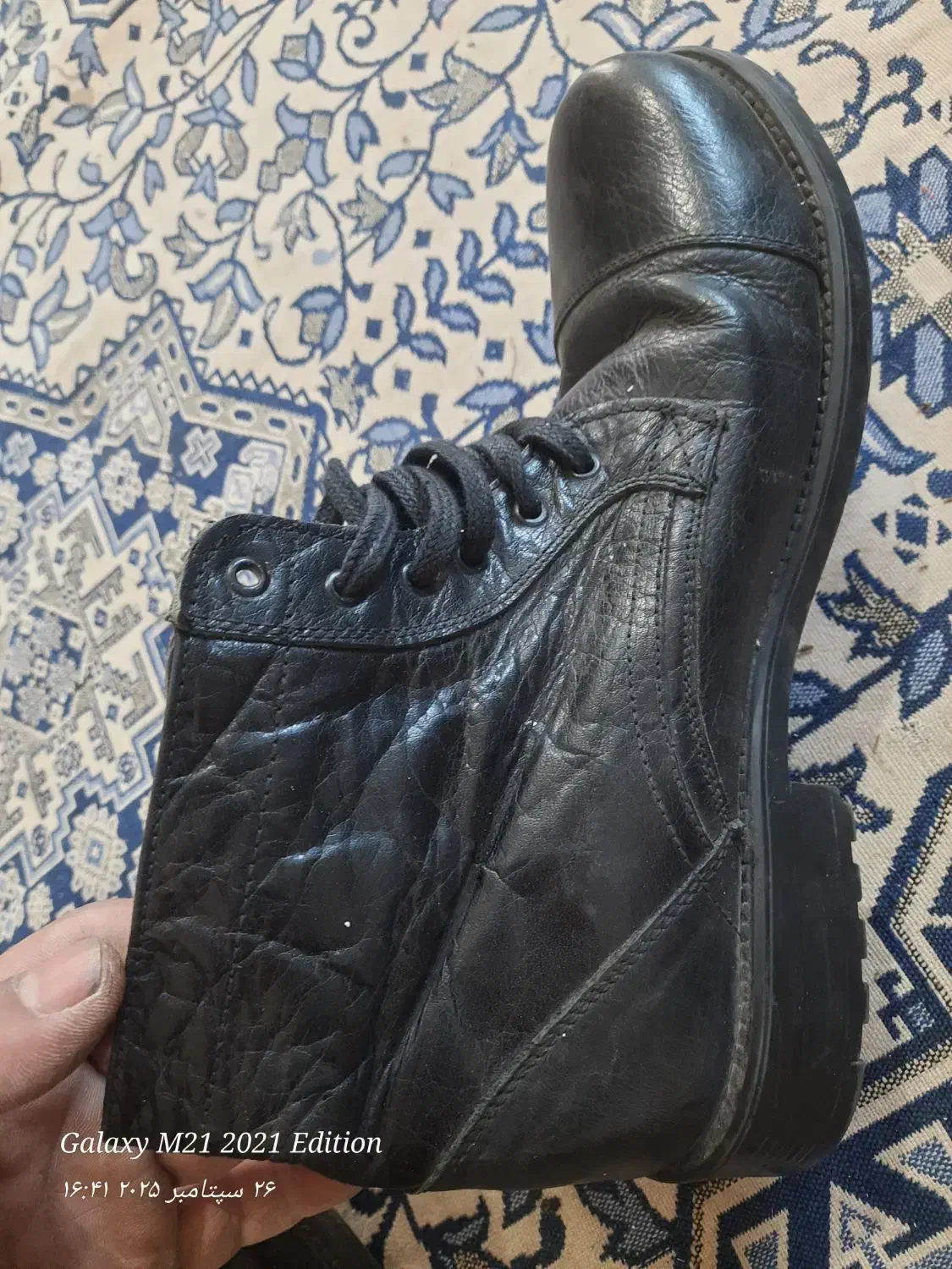 کفش پوتین چرم خالص|کیف، کفش، کمربند|کلاله, |دیوار