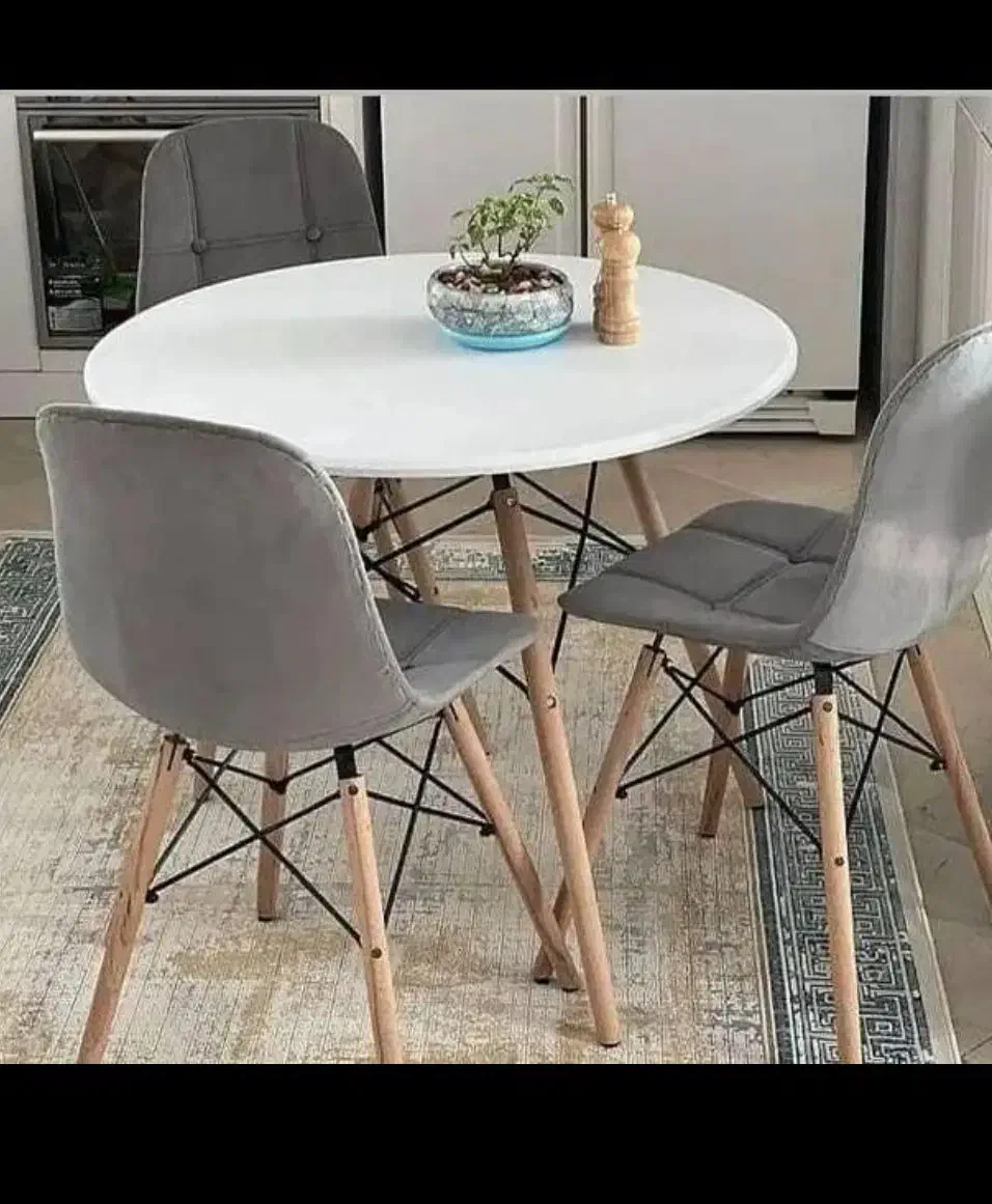 میز ناهارخوری فایبر گلاس پارچه ای لمسه دار|میز و صندلی غذاخوری|کرمانشاه, |دیوار