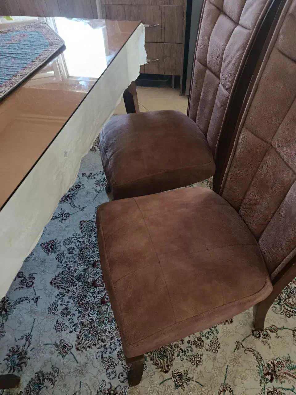 میزنهارخوری ۶نفره جنس چوب راش|میز و صندلی غذاخوری|پردیس, فاز ۲|دیوار