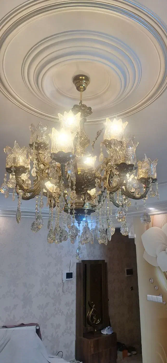 ۲ عدد لوستر|لوستر و چراغ آویز|ساوه, |دیوار