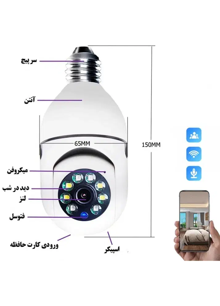 دوربین مداربسته پانوراما مدل v380|دوربین مداربسته|تهران, میدان ولیعصر|دیوار