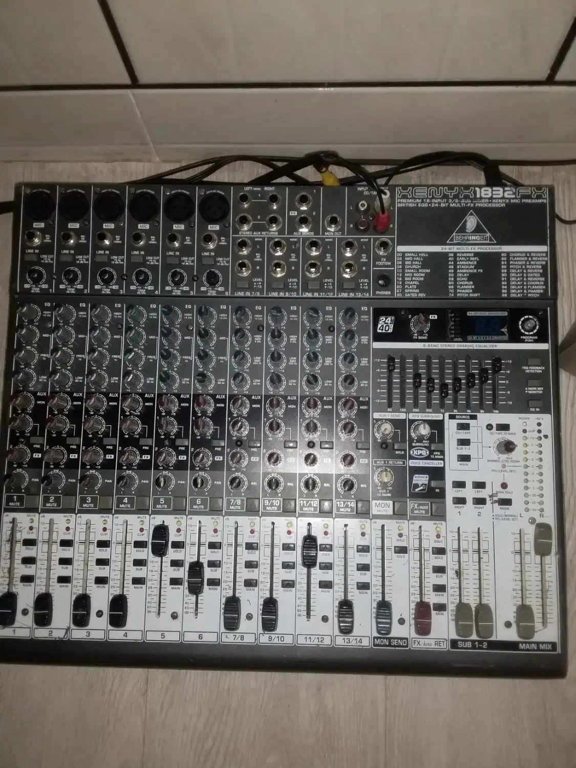 میکسر۱۸۳۲بهرینگر|صوتی و تصویری|شیراز, شاهچراغ|دیوار