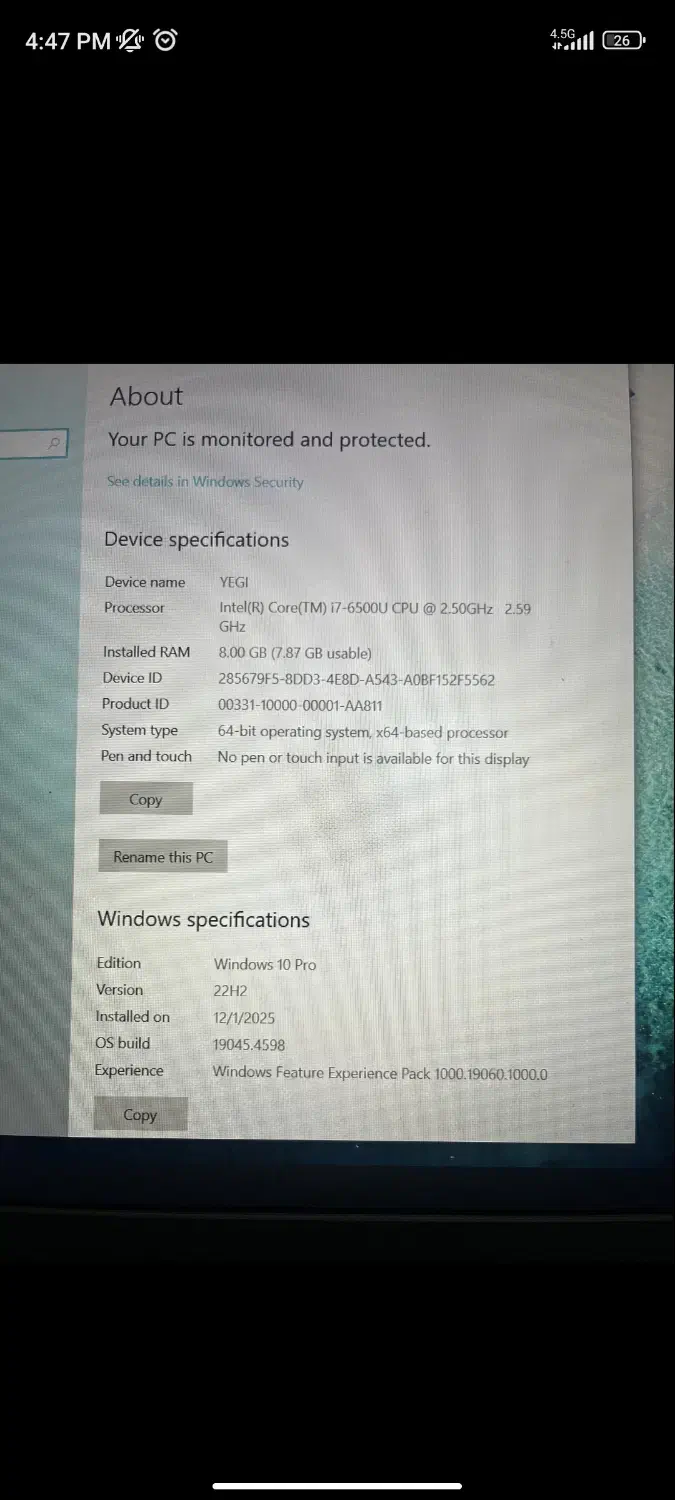لبتاب لنوو p50s|رایانه همراه|تهران, شهرک پرواز|دیوار