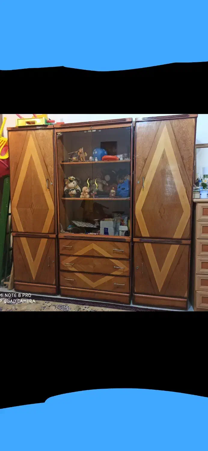 کمد سه تیکه چوبی|جاکفشی، کمد، دراور|جوانرود, |دیوار