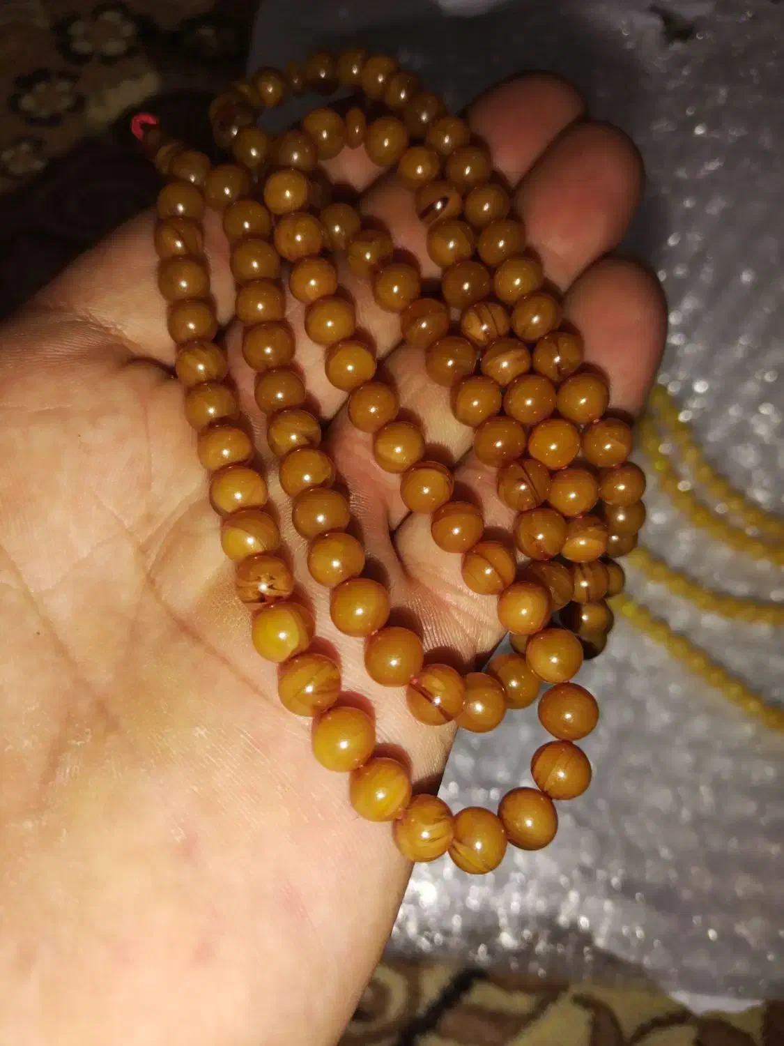 دوتاتسبیح کهربا بودار|جواهرات|محمدبار, |دیوار