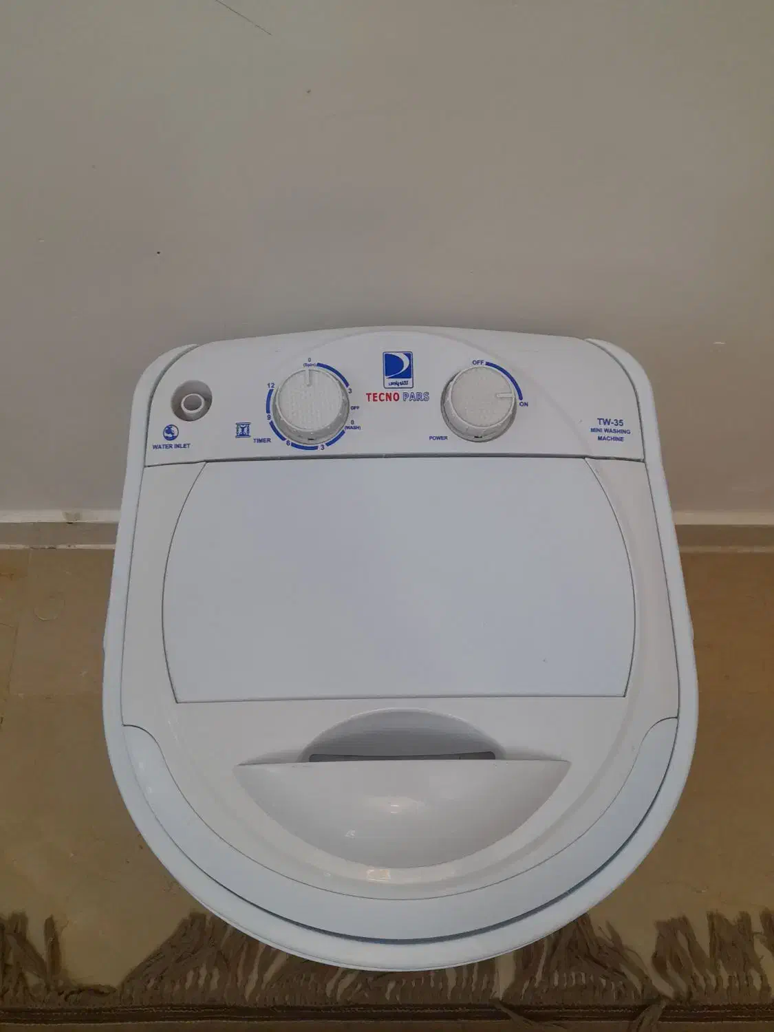 کهنه شور تکنو پارس۳ونیم کیلویی در حد نو|ماشین لباسشویی و خشک‌کن لباس|هشتگرد, فاز ۱ مهستان|دیوار