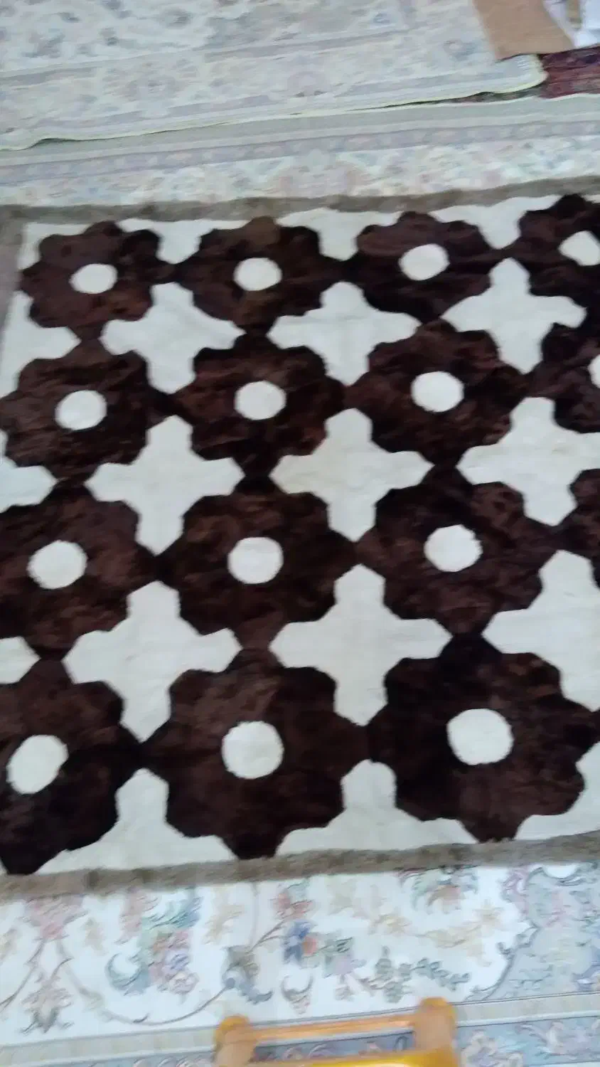 روتختی چرم وپوست طبیعی کارتیکه دوزی دستی|سرویس روتختی|فشاپویه, |دیوار