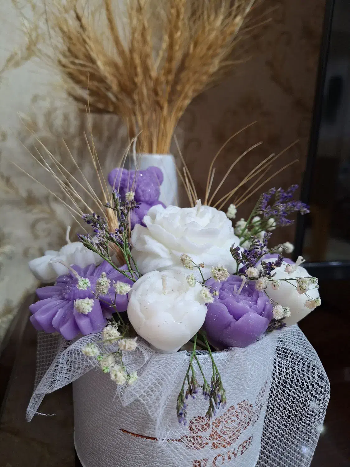 باکس گل شمعی|گل مصنوعی|کرج, کرج نو|دیوار