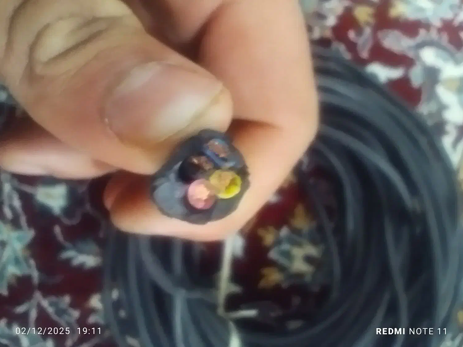 کابل ۴ رشته ای صحیح و سالم  ۲۸ متر|مصالح و تجهیزات ساختمان|سرخنکلاته, |دیوار