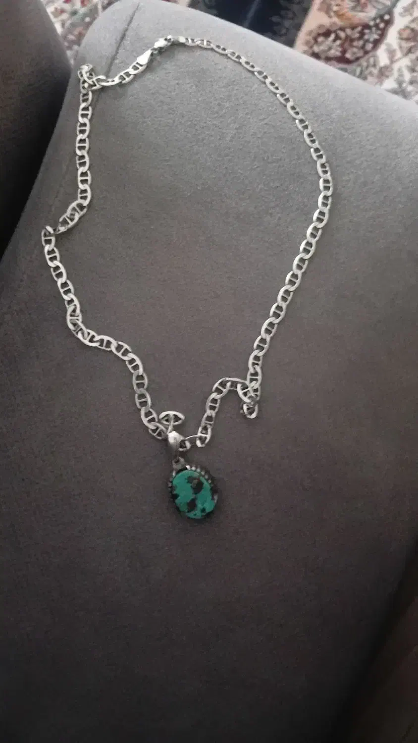 زنجیر واویز فیروزه|جواهرات|اراک, |دیوار