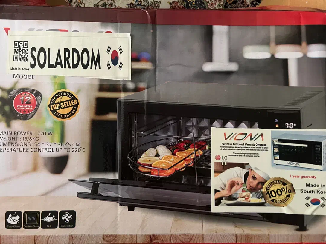 اون توستر ویونا نو آکبند|اجاق گاز و لوازم برقی پخت‌وپز|رشت, چمارسرا|دیوار